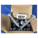 New (25) 1/2-13x5 Galv Carriage Bolts
