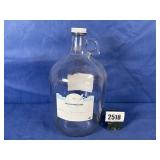 One Gallon Glass Jug w/Metal Lid