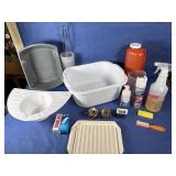 Sterilite 12 Qt Pan, Toilet Brush Scrubber,...