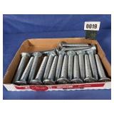 New Qty: 18, 3/4- 10x5 Carriage Bolt Zinc