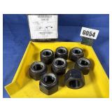 New Qty: 8, 1 1/4'-12 Fin Hex Nylon Insert Nut,...