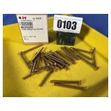 New (24) 8/32x2 Brass Flat Screws
