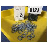 New (100) External Lock Washers 8mm Zinc