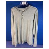 Men's XXL Green Long Sleeve Polo Shirt