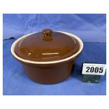 Vintage Earthenware Co. Brown Glazed Pot,