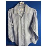 Size 16 Mens, Futura, Light Blue Strip Long Sleeve