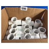 New (11) PVC Tee, 1 1/2x1 1/2 X1 1/4', Slip-On,