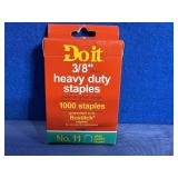 New Doit Heavy Duty Staples, 3/8', #11,