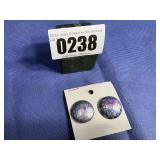 Earrings: Round Metallic-One Needs Glued