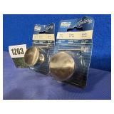 New (2) National Knob, 1 3/4', Satin Nickel,