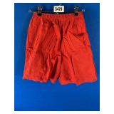 Red Cotton Handmade Shorts, Youth Large?
