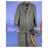 Vintage Bancroft Military Wool Hat, Jacket, Pants