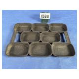 Antique Cast Iron Gem Pan: #7, 8 Section,