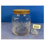 Antique One Gallon Coffee Jar w/Lid