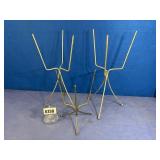 (3) Metal Flower Pot Stands