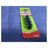 New Valve Stem Caps, Black, Qty 4 ,