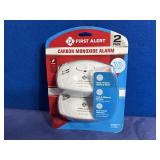 New First Alert 2 Pack Carbon Monoxide Alarm,