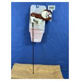 Metal Bulldog Garden Plant Pick