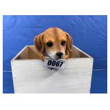 Charming Beagle Puppy Figurine