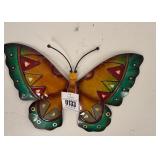 16-Inch Geometric Metal Butterfly Wall Decor