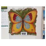 Decorative Butterfly & Leaf Wall Plaque