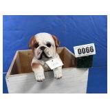 Charming Bulldog Puppy Figurine