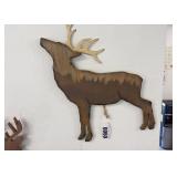 Rustic Wooden Elk Wall Decor