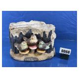 Bird & Tree Stump Planter