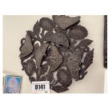 Decorative Metal Wall Art: Butterflies and Flowers