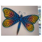 Large Colorful Metal Butterfly Wall Decor