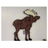 Rustic Decorative Wooden Moose Wall Art