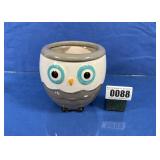 2 Pc Ceramic Owl Planter Pot