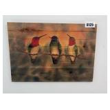 Bartholet Hummingbird Wooden Wall Art