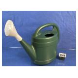 Green Plastic Watering Can with White Sprinkler