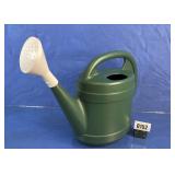 Green Plastic Watering Can with White Sprinkler