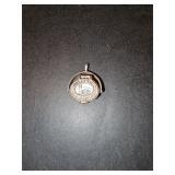 Vintage Sterling Nantucket Basket Charm W Penny