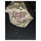 Polished Pink Tourmaline Brazilian Smoky Quartz
