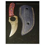 Handmade damascus knife