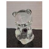 Clear Fenton Heart Bear