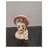 Ohio Lady Head Vase