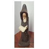 Wooden Hooded Monk #1