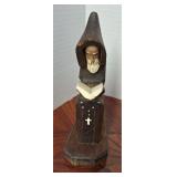 Wooden Hooded Monk #2
