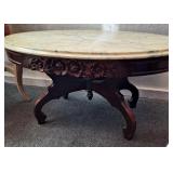 Victorian Italian Marble Top Coffee Table
