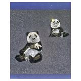 Swarovski Crystal Panda Pair