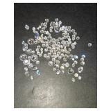 Clear gemstone/diamond lot from 14k-24k gold