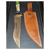 Huge handmade damascus knife