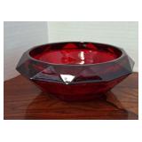 Heavy Red Candy Dish