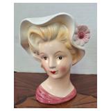 Pink Flower Head Vase