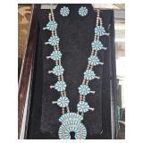 Sleeping beauty turquoise squash  blossom