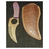 Handmade damascus knife